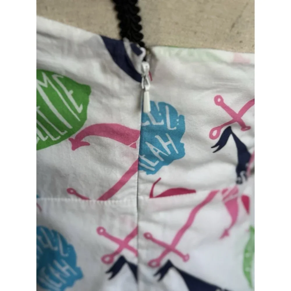 Lilly Pulitzer Women’s 6 Clyde Dress Butter Me Up Strapless Boat Crab Resort - Picture 5 of 12